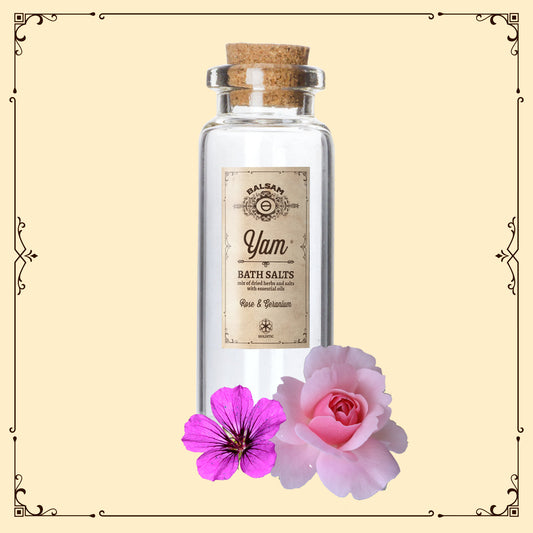 YAM bath salts Rose & Geranium